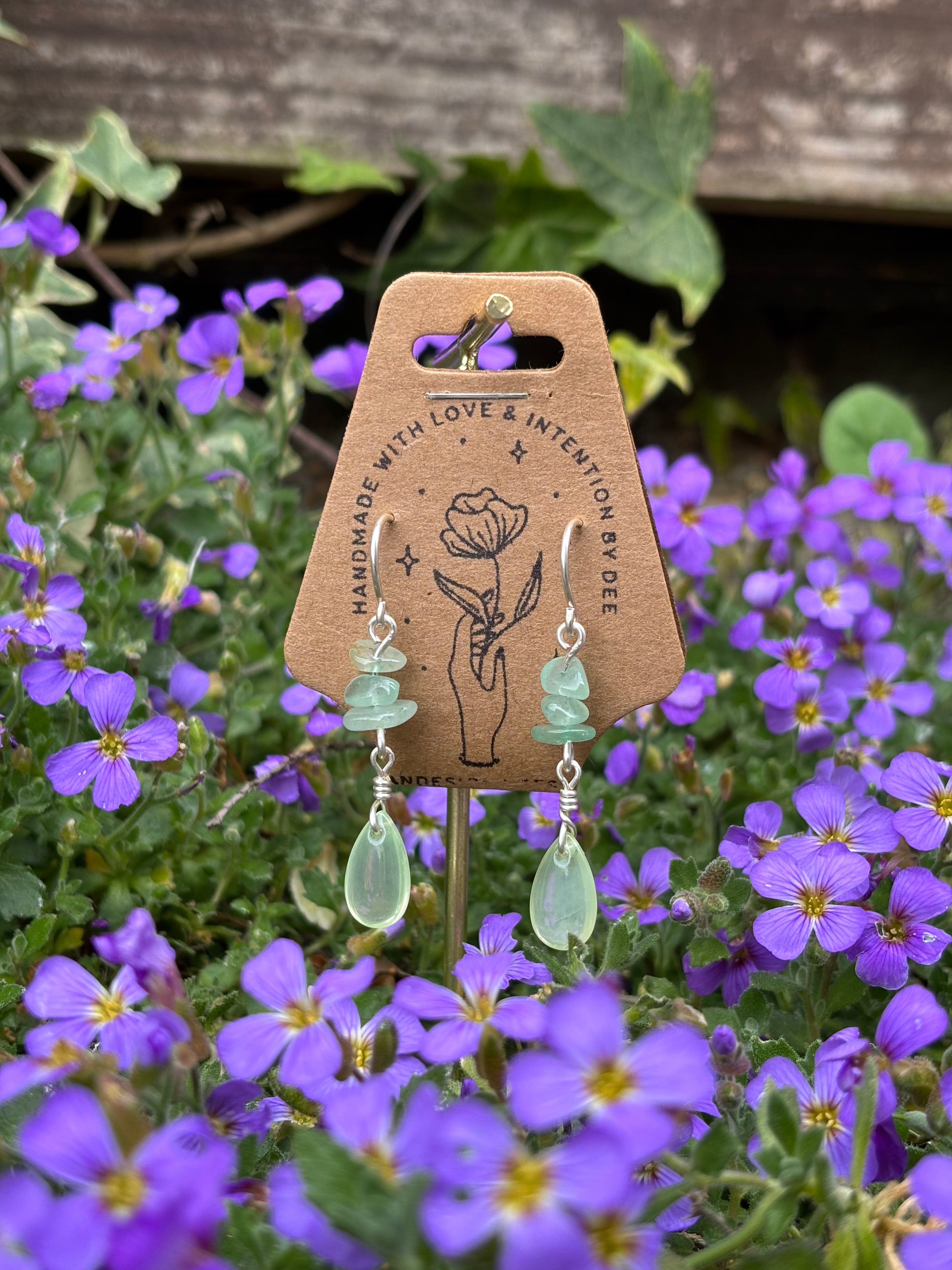 Prosperity - aventurine earrings